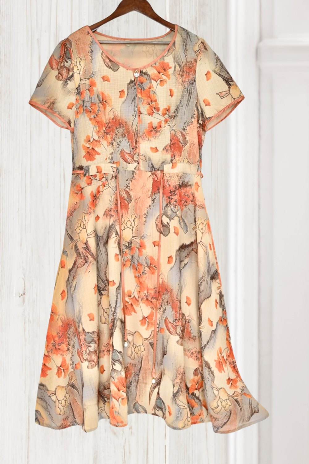 Emma Light Yellow Floral Dress